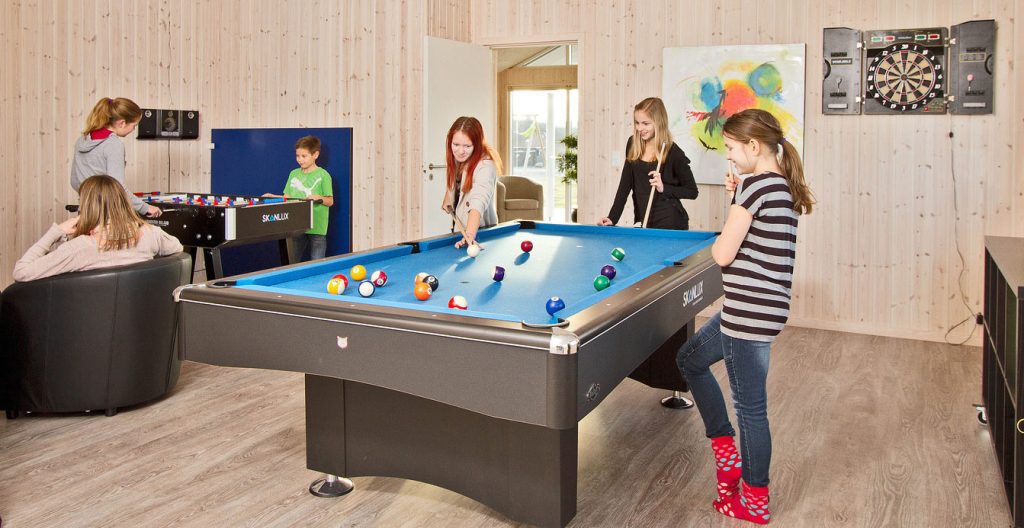 Aktiivitätsraum im Ferienhaus mit Kindern in Dänemark