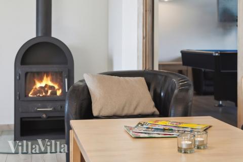 Die Couchecke im Luxusferienhaus Nr. 192 in Nordjütland.