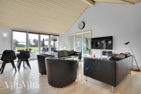 Die Couchecke im Luxusferienhaus Nr. 194 in Nordjütland.