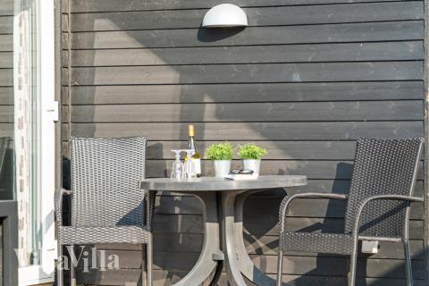 Genießen Sie einen Grillabend auf der Terrasse des Luxusferienhauses Nr. 194 in Nordjütland