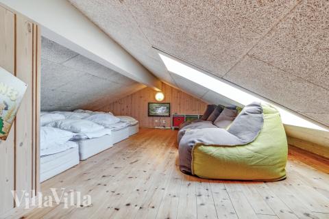 Einige der 18 Schlafgelegenheiten befinden sich im Luxusferienhaus Nr. 304 auf dem ausgebauten Dachboden