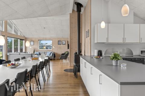 Die Küche im Luxusferienhaus Nr. 304 ist gut eingerichtet.