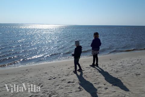 Der Strand in der Nähe von Luxusferienhaus Nr. 182.