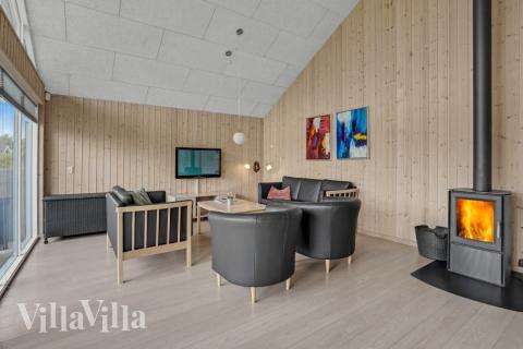 Die Couchecke im Luxusferienhaus Nr. 271 in Südjütland.