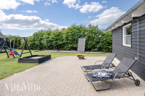 Große Terrasse am Luxusferienhaus Nr. 246 in Südjütland.