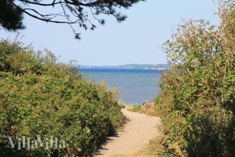 Der Strand in der Nähe von Luxusferienhaus Nr. 266 in Südjütland lädt zum Spazierengehen ein.