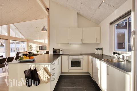 Die Küche bietet alles, was man während der Ferien benötigt. 