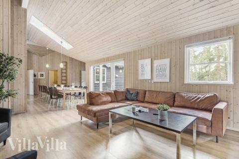 Die Couchecke im Luxusferienhaus Nr. 197 in Westjütland.