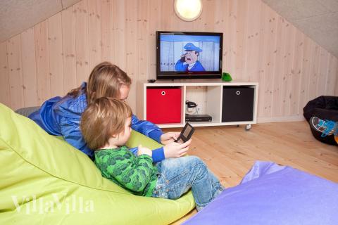 Es gibt viel Platz zum spielen und sich gemütlich zu machen auf der Dachboden