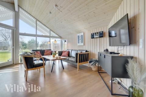 In der Sofalandschaft des Ferienhauses Nr. 232 kann man es richtig gemütlich machen.