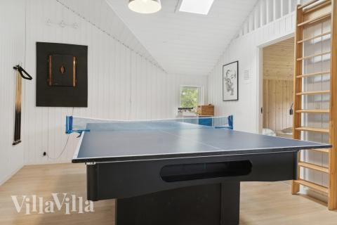 Das Luxusferienhaus 212 für 14 Personen hat einen großen Aktivitätsraum mit u. a. Billard und Darts