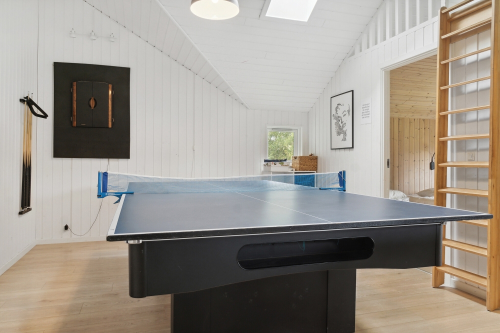 Das Luxusferienhaus 212 für 14 Personen hat einen großen Aktivitätsraum mit u. a. Billard und Darts
