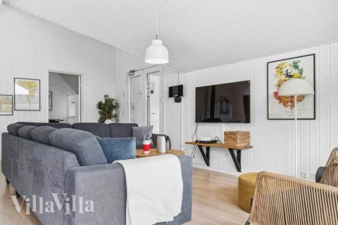 Die Couchecke im Luxusferienhaus Nr. 212 in Lolland/Falster/Mön.