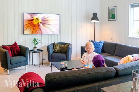 Die Couchecke im Luxusferienhaus Nr. 201 in Lolland/Falster/Mön.