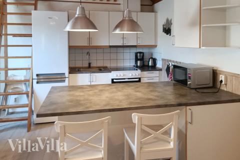 Die Küche in dem Luxusferienhaus Nr. 84 ist so gut ausgestattet, dass man problemlos Mahlzeiten für 18 Personen zubereiten kann.