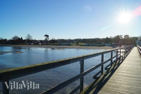 Der Strand in der Nähe von Luxusferienhaus Nr. 244.