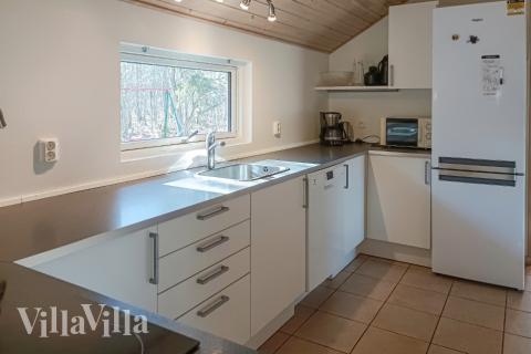 Die Küche im Luxusferienhaus Nr. 244 ist gut eingerichtet.