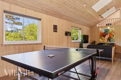 Das Luxusferienhaus 261 für 24 Personen hat einen großen Aktivitätsraum mit u. a. Billard und Darts