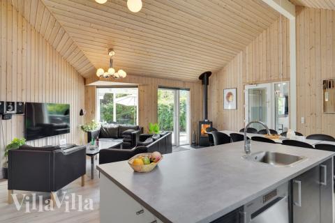 Die Couchecke im Luxusferienhaus Nr. 277 in Nordseeland.