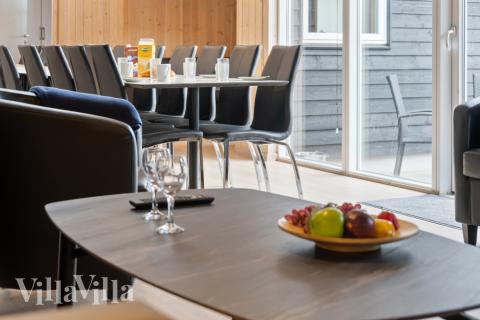 Die Couchecke im Luxusferienhaus Nr. 202 in Lolland/Falster/Mön.