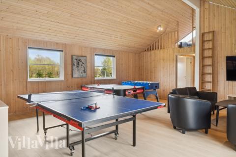 Neben den vielen schönen Stunden, die man im Poolbereich des Hauses verbringen kann, bietet das Luxusferienhaus 202 auch Spielevergnügen bei Billard/Tischtennis und Darts
