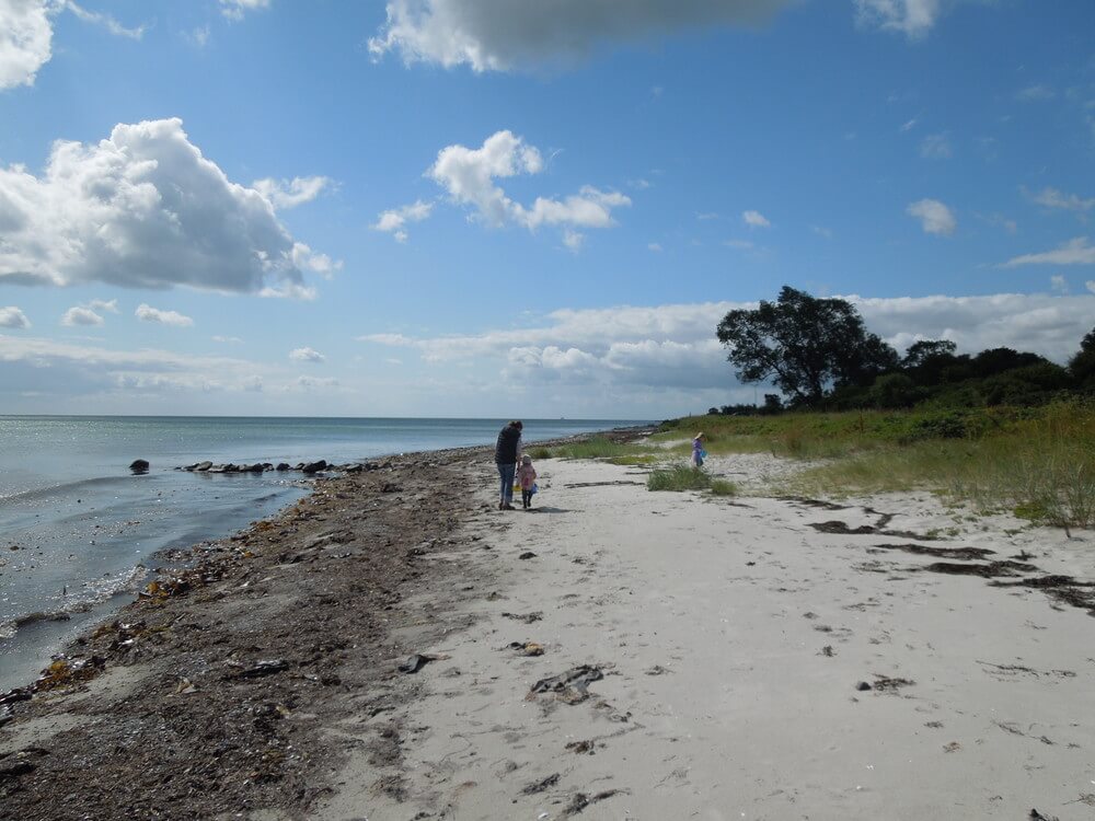 Der Strand in der Nähe von Luxusferienhaus Nr. 287.