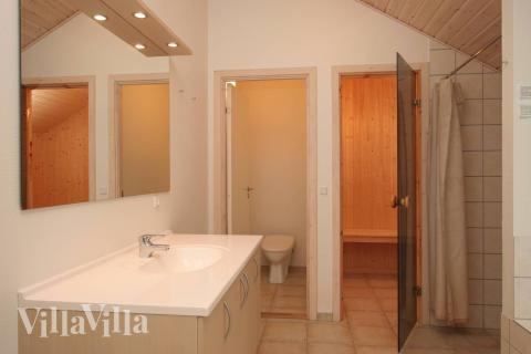 In der Sauna des Hauses wird es einem an kalten Tagen so richtig warm ums Herz