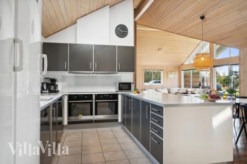 Die Küche im Luxusferienhaus Nr. 282 ist gut eingerichtet.