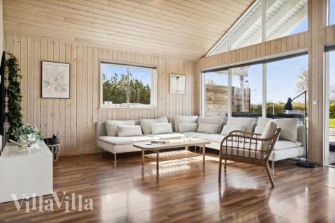 Die Couchecke im Luxusferienhaus Nr. 282 in Lolland/Falster/Mön.