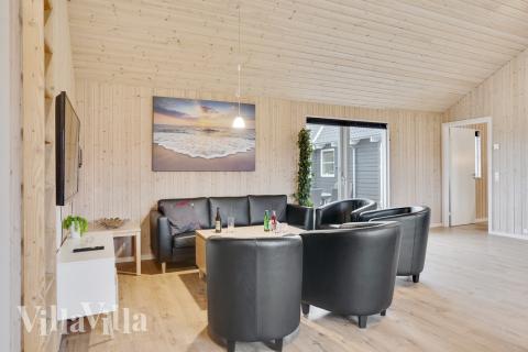 Das Wohnzimmer im Luxusferienhaus Nr. 206.