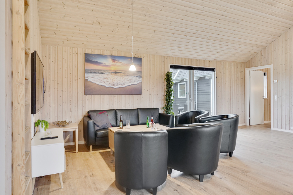 Das Wohnzimmer im Luxusferienhaus Nr. 206.
