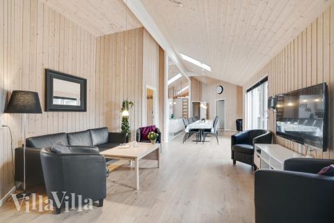 In der Sofalandschaft des Ferienhauses Nr. 206 kann man es richtig gemütlich machen.