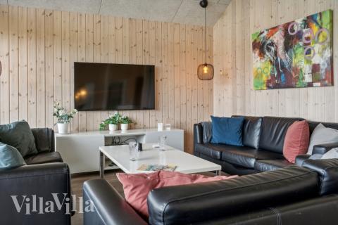 Die Couchecke im Luxusferienhaus Nr. 306 in Lolland/Falster/Mön.