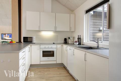 Die Küche ist mit allem ausgestattet, was man für die Essenszubereitung während der Ferien benötigt