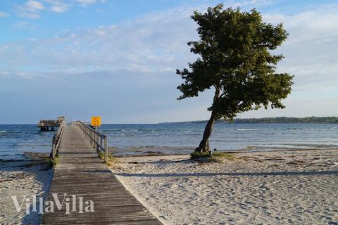 Der Strand in der Nähe von Luxusferienhaus Nr. 303 in Schweden lädt zum Spazierengehen ein.