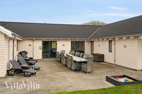 Das Luxusferienhaus Nr. 318 hat eine tolle Terrasse, die mit hochwertigen Gartenmöbeln für 22 Personen ausgestattet ist.