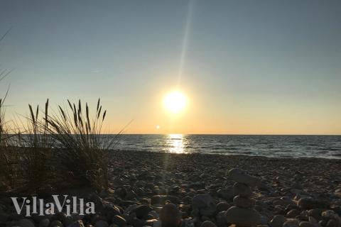 Der Strand in der Nähe von Luxusferienhaus Nr. 321.