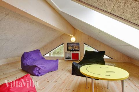 Einige der 24 Schlafgelegenheiten befinden sich im Luxusferienhaus Nr. 330 auf dem ausgebauten Dachboden