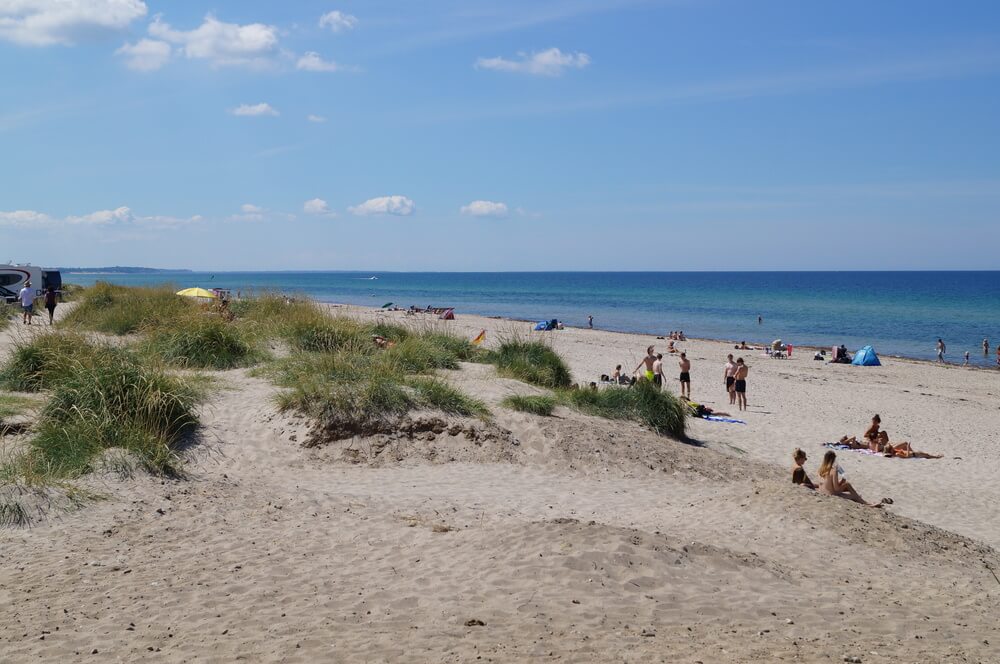 Der Strand in der Nähe von Luxusferienhaus Nr. 339.