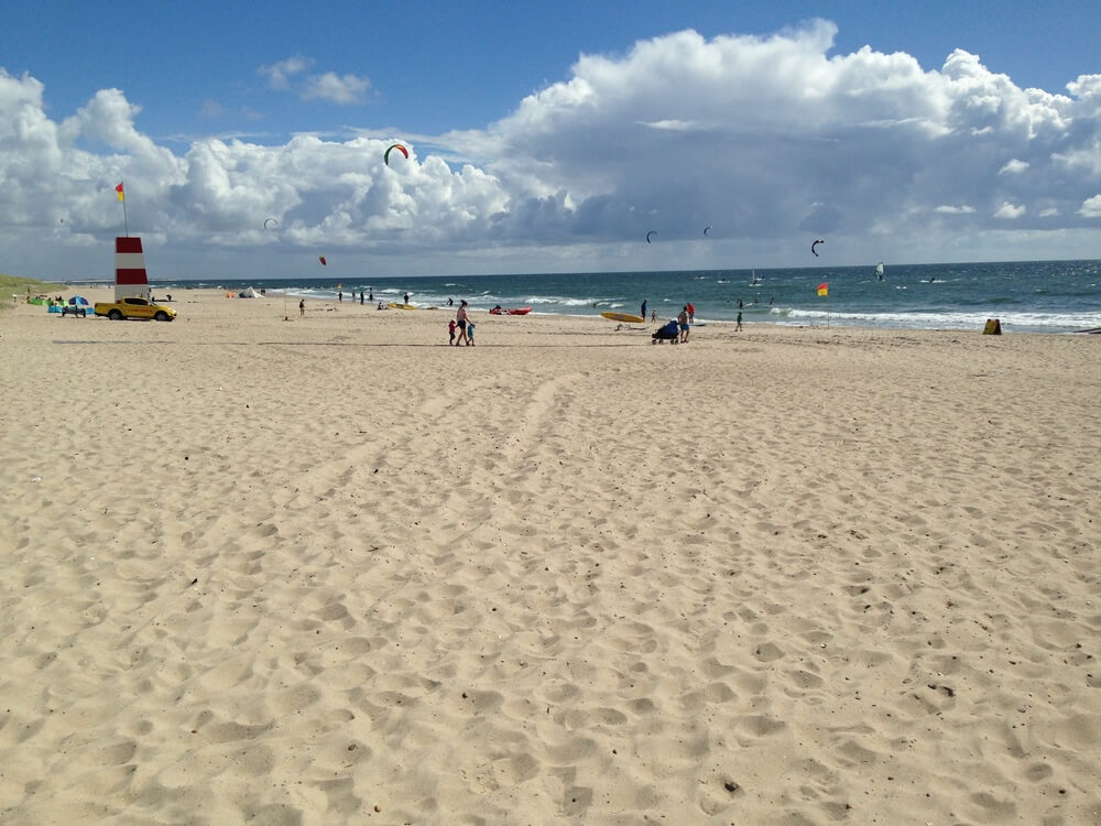 Der Strand in der Nähe von Luxusferienhaus Nr. 342.