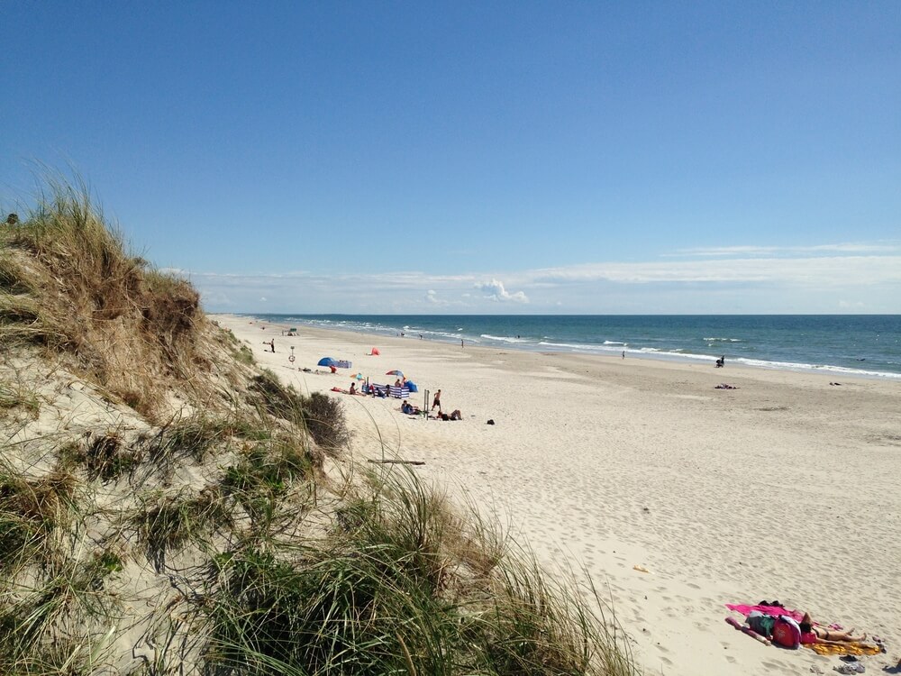 Der herrliche Strand in der Nähe von Luxusferienhaus Nr. 342 bei Westjütland.