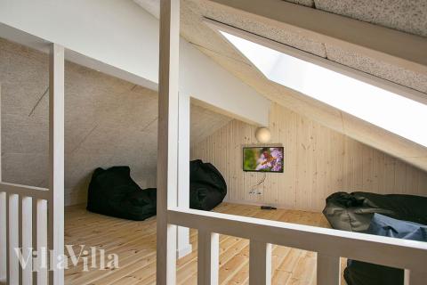 Einige der 20 Schlafgelegenheiten befinden sich im Luxusferienhaus Nr. 343 auf dem ausgebauten Dachboden