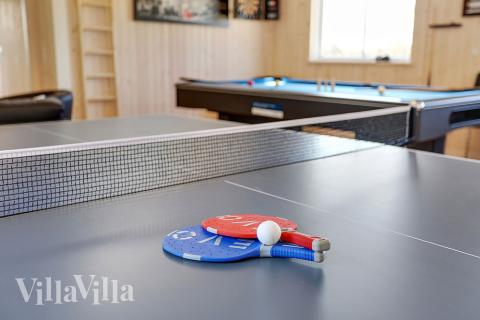 Das Luxusferienhaus 343 für 20 Personen hat einen großen Aktivitätsraum mit u. a. Billard und Darts