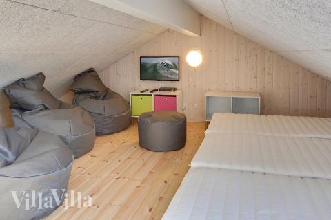 Einige der 16 Schlafgelegenheiten befinden sich im Luxusferienhaus Nr. 344 auf dem ausgebauten Dachboden