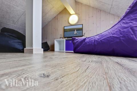 Einige der 22 Schlafgelegenheiten befinden sich im Luxusferienhaus Nr. 346 auf dem ausgebauten Dachboden