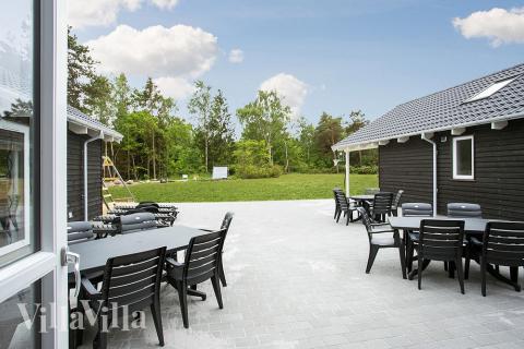 Das Luxusferienhaus Nr. 350 hat eine tolle Terrasse, die mit hochwertigen Gartenmöbeln für 24 Personen ausgestattet ist.