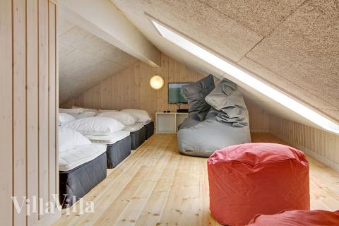 Einige der 18 Schlafgelegenheiten befinden sich im Luxusferienhaus Nr. 355 auf dem ausgebauten Dachboden