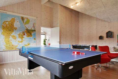 Das Luxusferienhaus 358 für 18 Personen hat einen großen Aktivitätsraum mit u. a. Billard und Darts