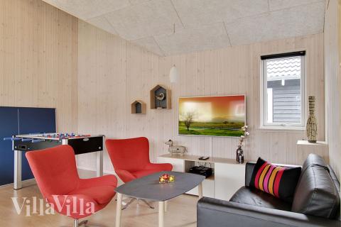 Aktivitätsraum im Luxusferienhaus Nr. 358 mit 7 Schlafzimmern und Platz für 18 Gäste.