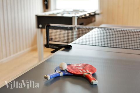 Aktivitätsraum im Luxusferienhaus Nr. 366 mit 5 Schlafzimmern und Platz für 14 Gäste.